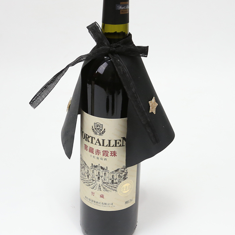 Mini sombrero de bruja de Halloween decoración de botella de vino fiesta de Halloween decoración de sombrero de botella de vino decoración de escena accesorios