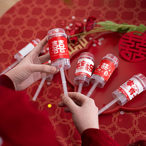 Wedding supplies creative happy word salute birthday party fireworks push push music wholesale wedding ceremony fireworks handheld wedding