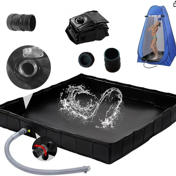Cross-Border New Pvc Shower Tray, Outdoor Camping Bathing Tent, Movable Portable Bathing Water Storage Tank