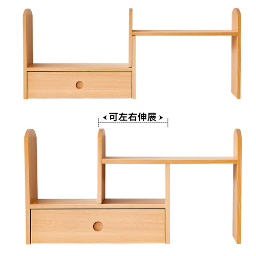 BB4C wholesale solid wood desk small bookshelf desktop corner two-layer shelf desk storage rack simple