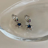 Small design zirconium, earrings, Korean style, silver 925 sample, simple and elegant design