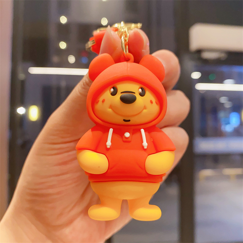 新型のかわいいアニメのガードルの動物のキーチェーンのシリコンの子供の包みの部品の小さい掛け物の贈り物のアクセサリの卸売り|undefined