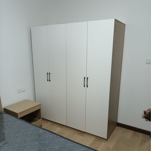 Customized Public Housing Economical Apartment Furniture Combination Wardrobe Desk Dining Table Coffee Table Sofa Panel Bed
