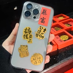 水貝同金金999暴富財庫招き猫中国式携帯電話は小型金貼り金店ドレナージプレゼントを貼る