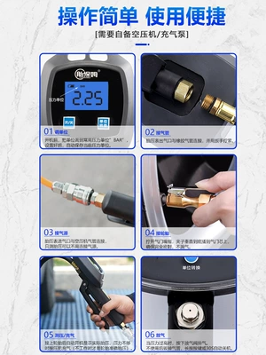 Air pressure gauge/tire pressure gauge, Inflation Air Pressure Gauge Tire Pressure