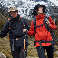 【朱雀突撃服】拓路者屋外でベルベットの中身をつかむ登山服三合一防風防水コート女