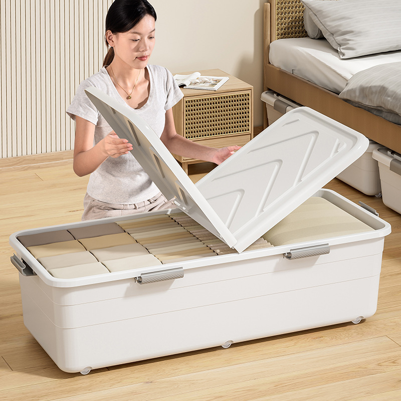 新しいベッド下収納ボックス、特大ベッド下収納ボックス、収納ボックス、家庭用品専用収納ボックス|undefined