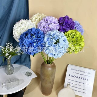 婚庆单支20cm贵妃绣球小清新白绿色仿真花 家居软装棒棒糖绣球