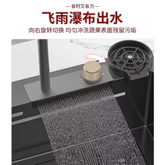 Kitchen sink Raindance waterfall faucet nano 304 stainless steel under counter sink sink internet celebrity large single sink