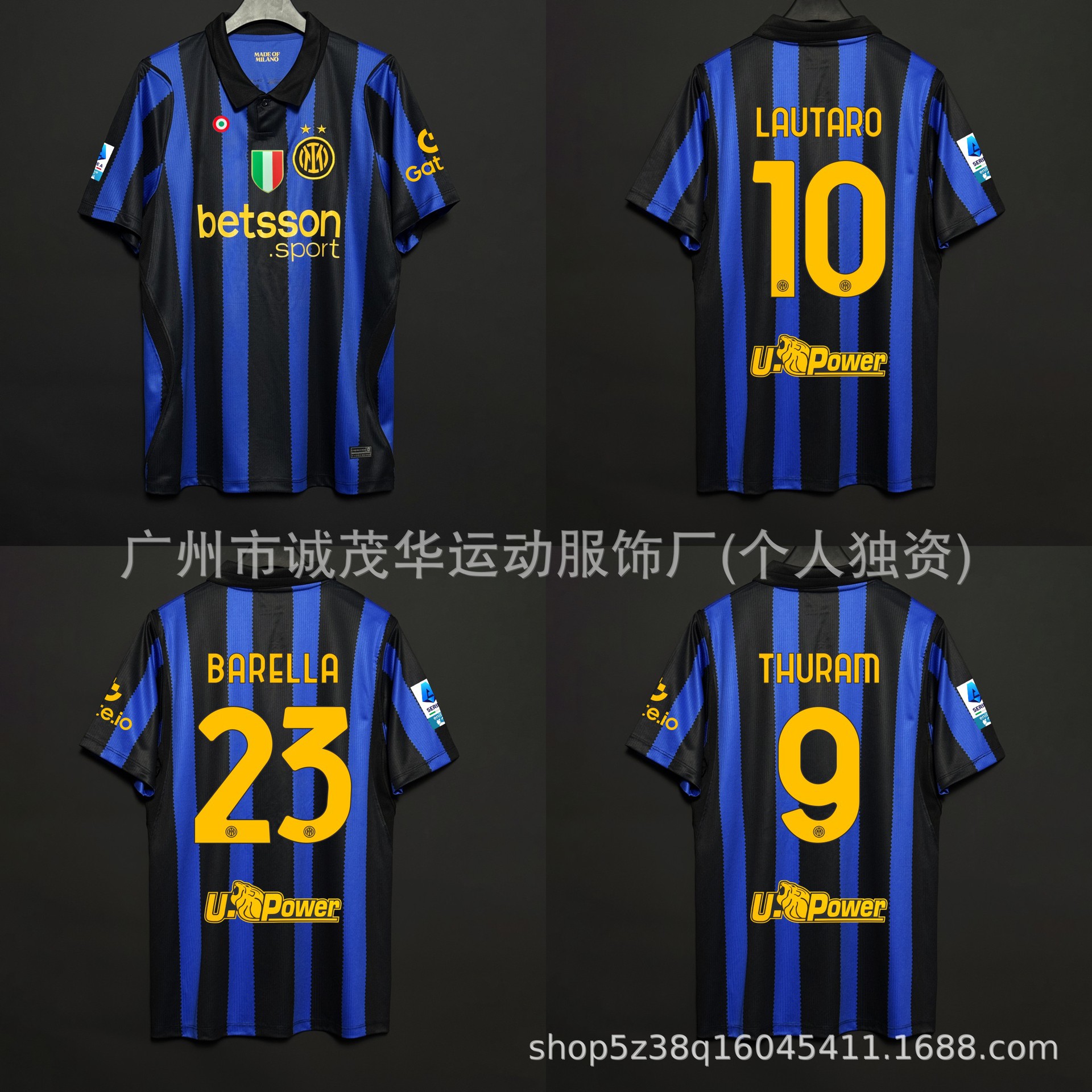 Serie a 2627 Inter Milan Home Jersey Number 10 Lautaro Thuram Player Version Football Shirt Thai Version Top