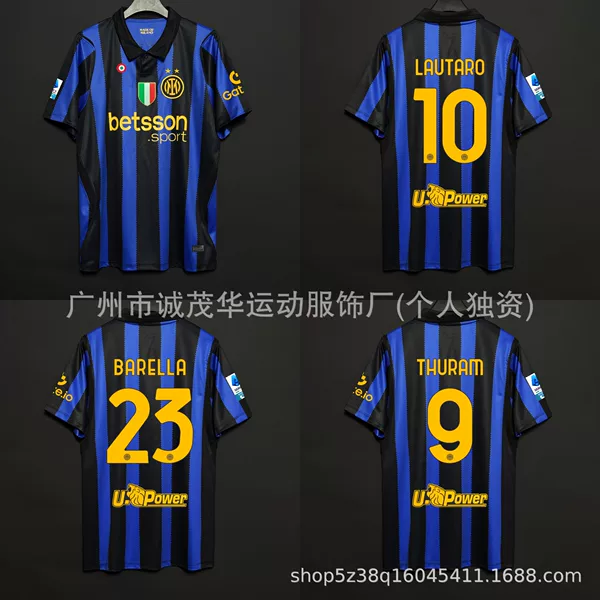 Serie a 2627 Inter Milan Home Jersey Number 10 Lautaro Thuram Player Version Football Shirt Thai Version Top