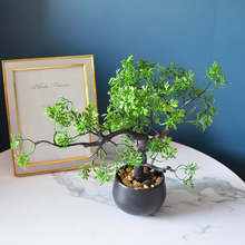 中式盆景仿真绿植摆件植物盆栽客厅新中式禅意玄关酒店工艺软装