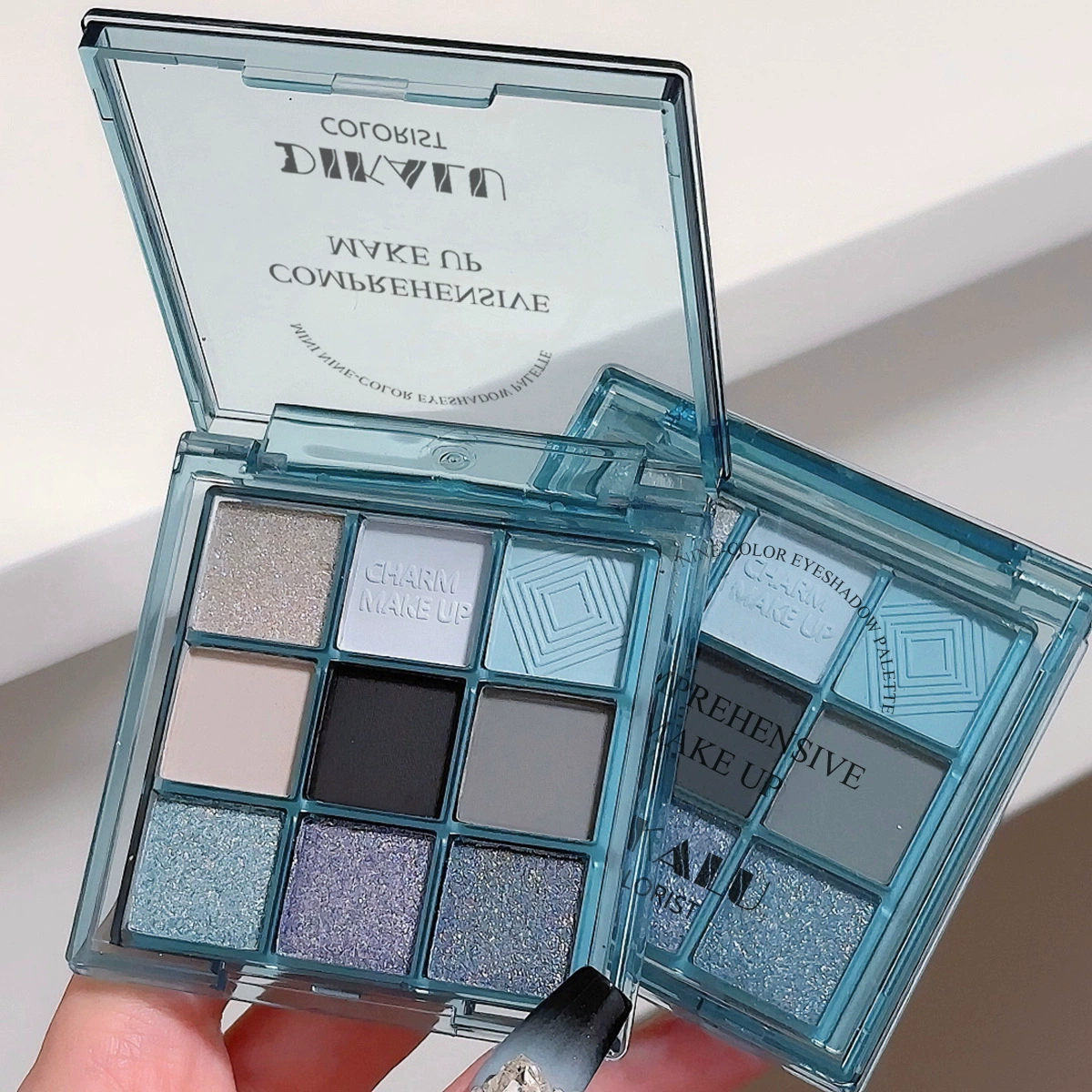 Палетка теней DIKALU Eyeshadow, хайлайтер для друга, 9 цветов, земляные тона