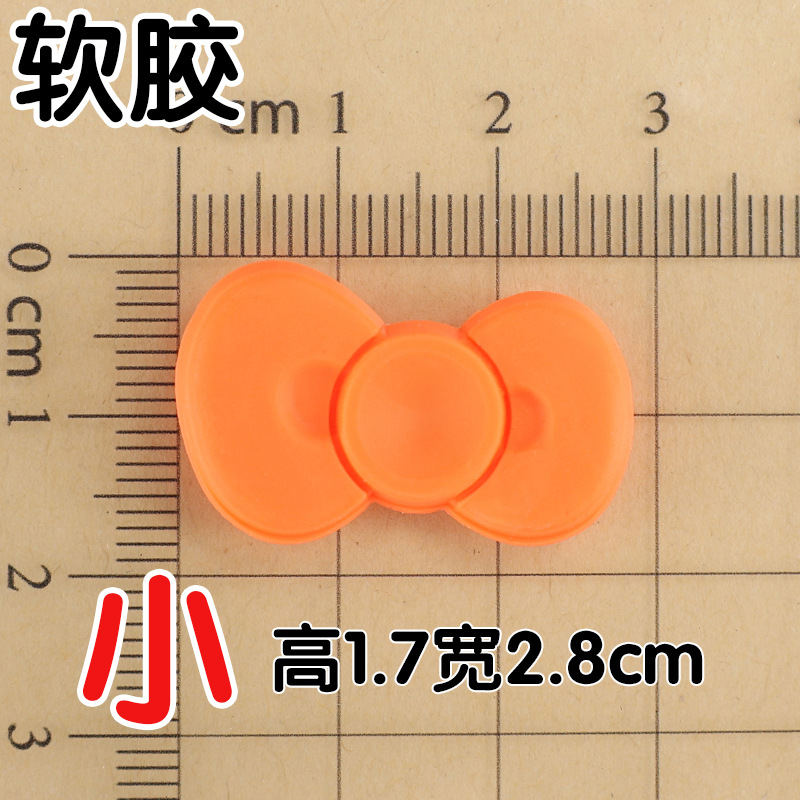 With bow, orange, small, 7x