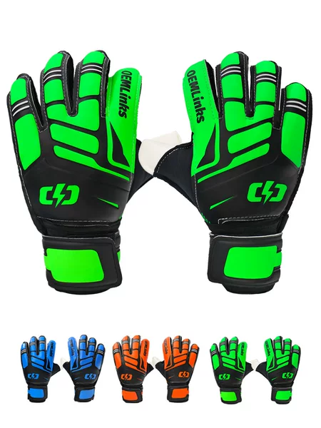 Cross-Border In-Stock Football Goalkeeper Gloves for Adults and Children, Professional Finger Protection, Non-Slip Training Wear-Resistant Gloves