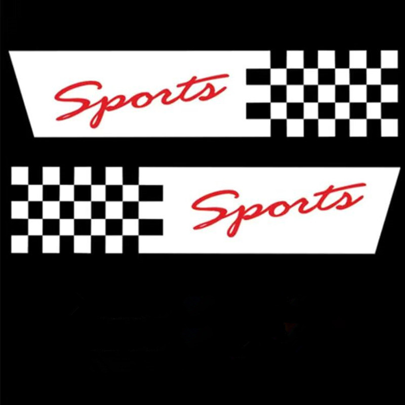 격자 무늬 깃발 (길이 30cm) 흰색 쌍