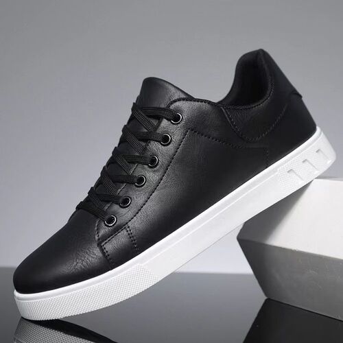 Men's Summer New Business Casual Leather Shoes, Soft Sole Anti-Slip Sports Shoes, Versatile Office Board Shoes for Men