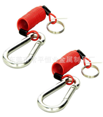 Amazon hot selling trailer/tugboat separation switch 12V DC DC spring wire rope 4FT/6FT cable