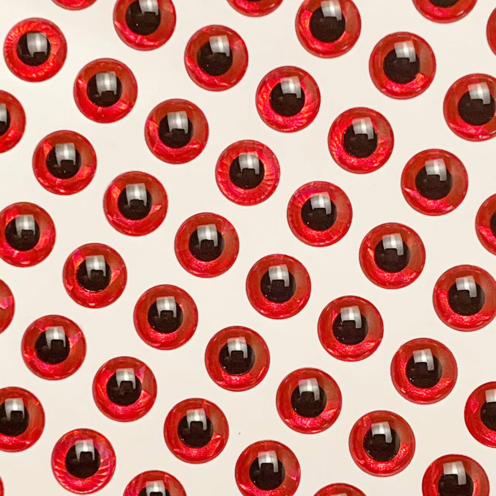 Factory Direct Supply High Transparency Crystal Drop Cast 3D Fish Eye Rainbow Laser Film Fish Eye 3D Simulation Fish Eye Sticker