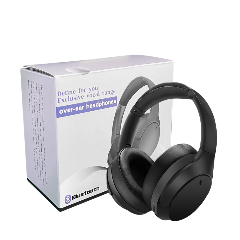 Auriculares Bluetooth Inalámbricos Transfronterizos con Cancelación Activa de Ruido (ANC), Sobre la Oreja, Batería de Larga Duración, Plegables y Compactos para Juegos