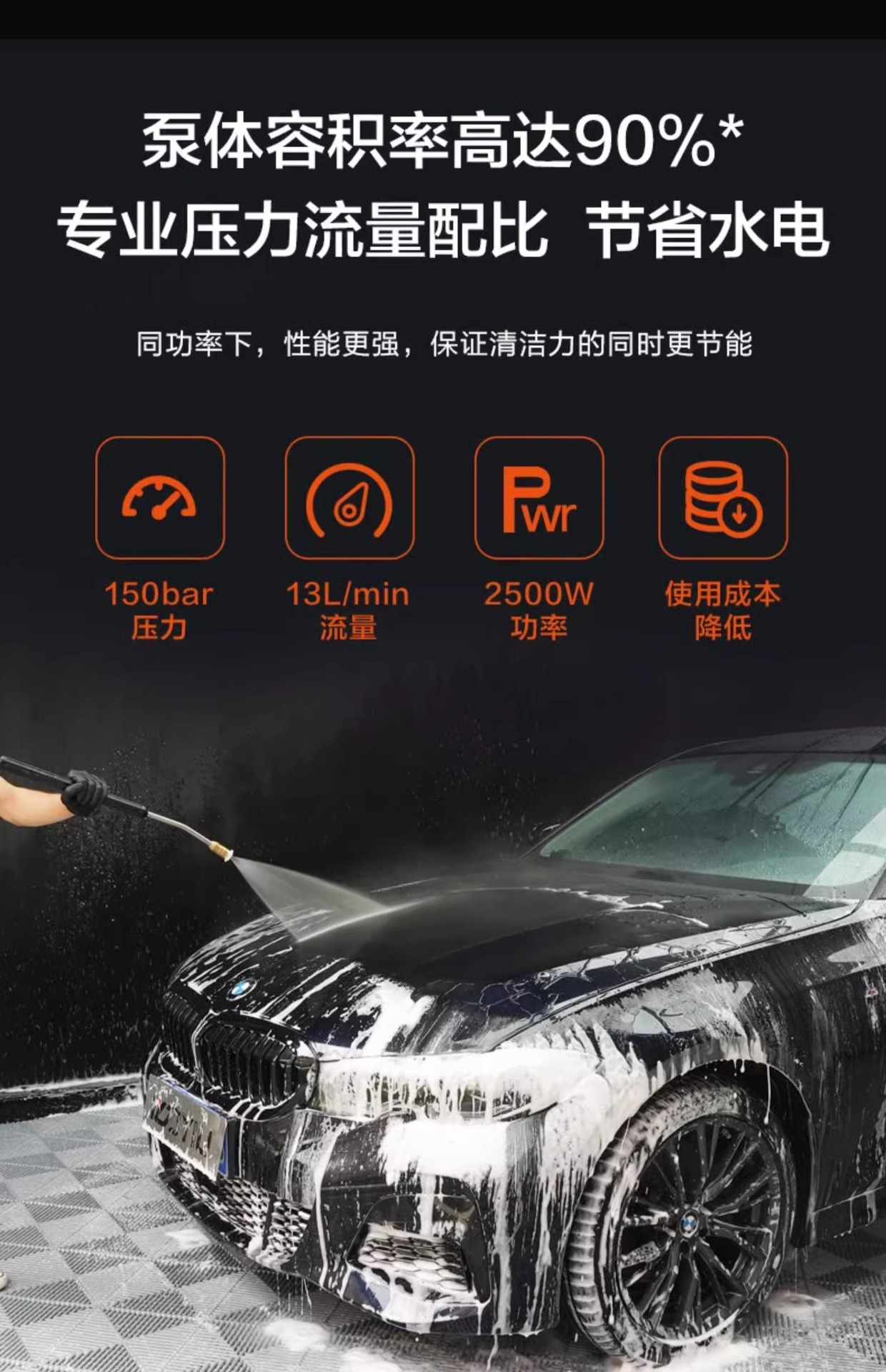 Yili Commercial High Pressure Car Washer 9022/9026 All Copper Motor Car Wash Farm Floor Wall Cleaning Machine