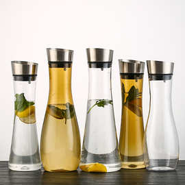 自动不锈钢冷热水壶塑料果汁壶亚克力可印LOGO扎壶饮料杯冷泡