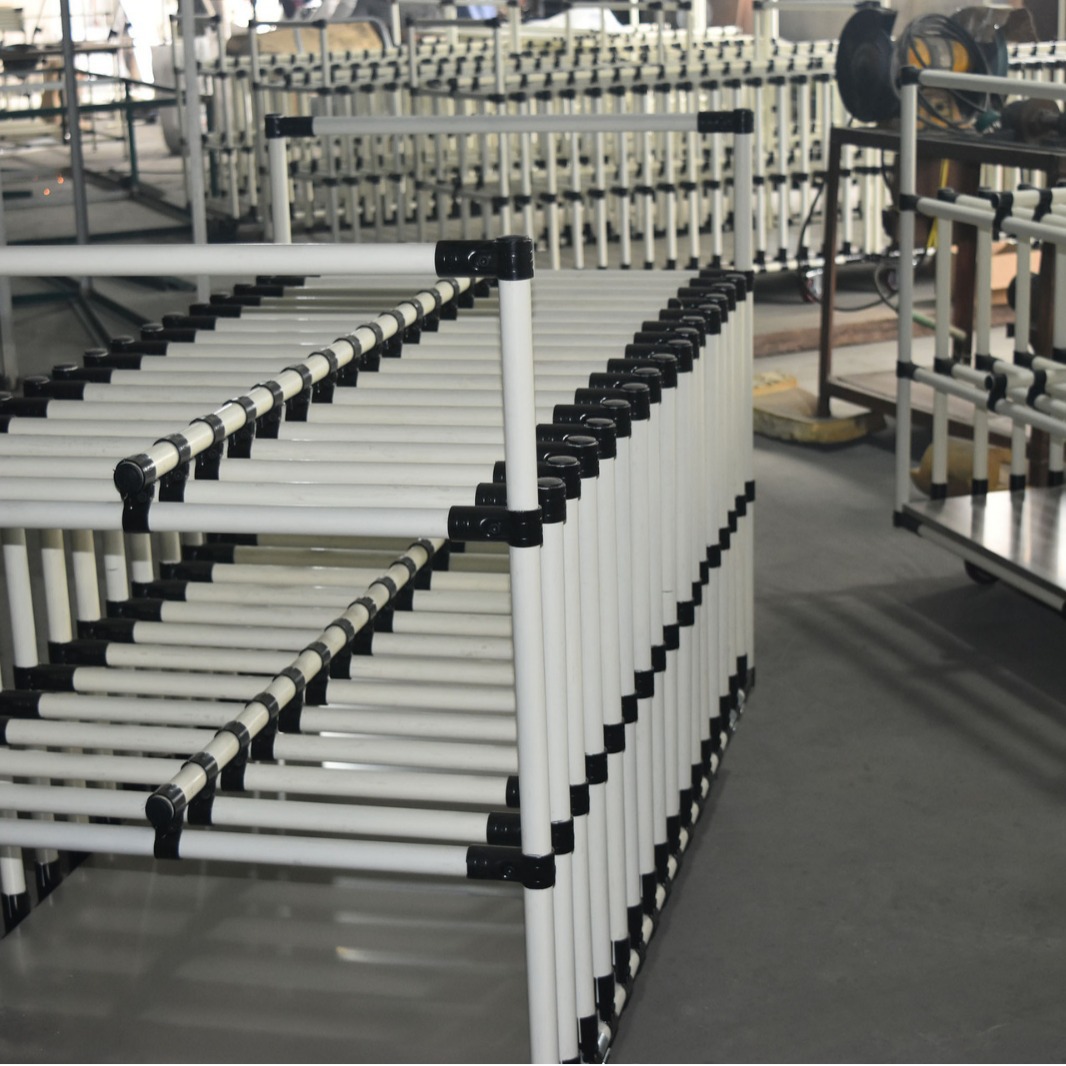 厂家供应万向轮线棒精益管覆塑管复合管工具推车