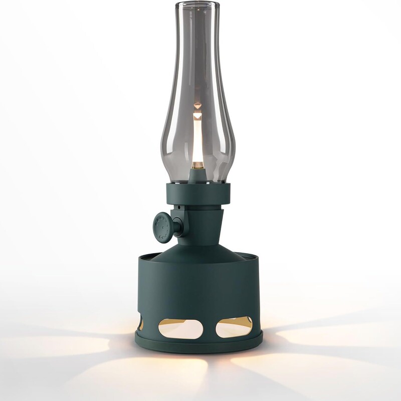 Cross-Border Cordless Rechargeable Table Lamp Old-Fashioned Battery-Powered Lamp Rotating Touch Dimmable Flameless Kerosene Table Night Light