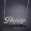 Pendant with letters, fashionable necklace, chain for key bag , European style, simple and elegant design, wholesale