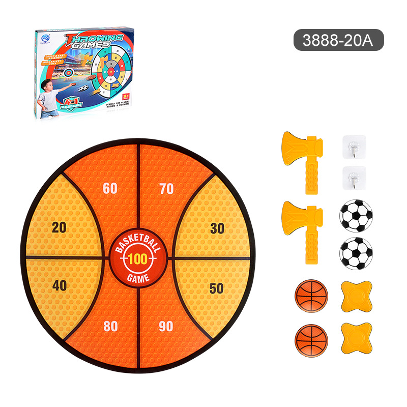 Juguetes deportivos para niños indoor y outdoor suspensión deportiva lanzamiento de disco adhesivo bola adhesiva objetivo redondo tablero de lanzamiento interactivo