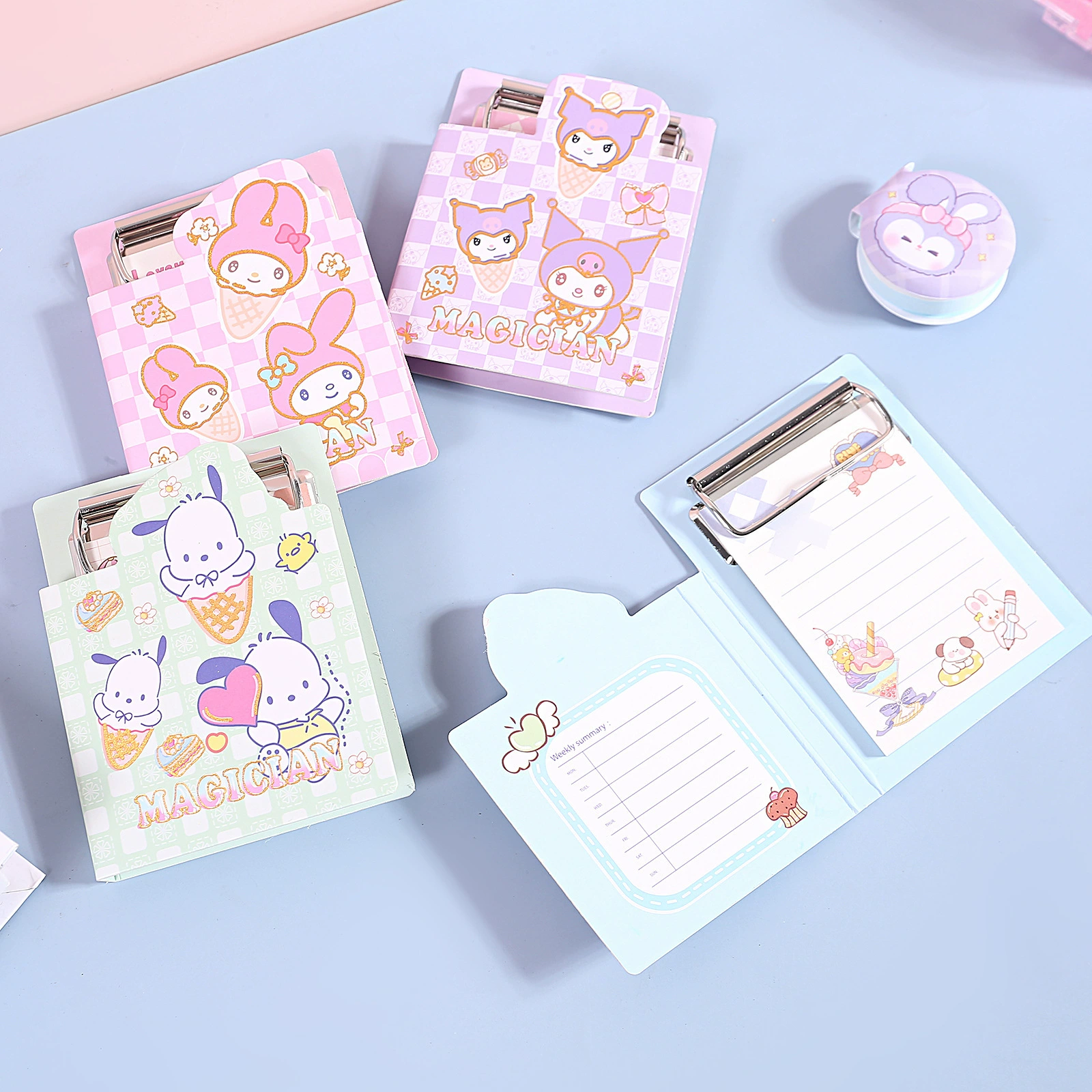 Cartoon high quality small handheld note, folder