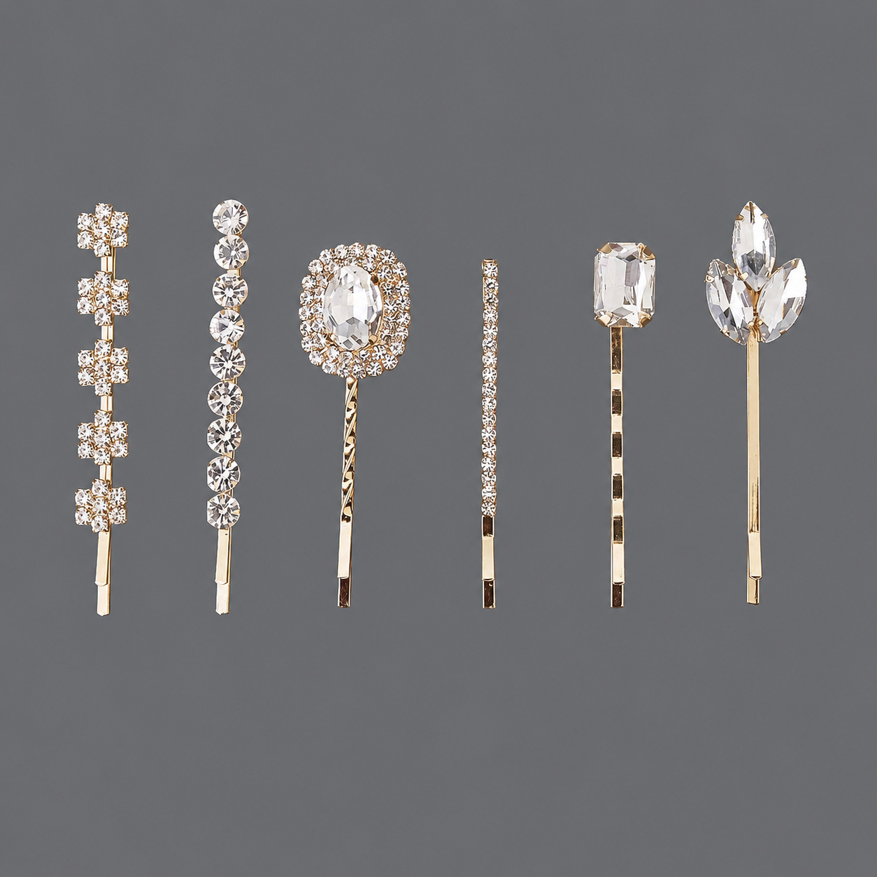 Horquilla de zirconio de lujo ligero europeo y americano con incrustaciones de diamantes, pinza de pelo de alta gama para mujer, suministro mayorista transfronterizo directo de fábrica.