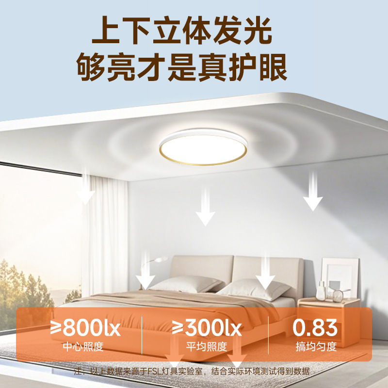 FSL 佛山照明 LED シンプルで雰囲気のある寝室のモダンなランプ スマート照明 シーリングランプ|undefined