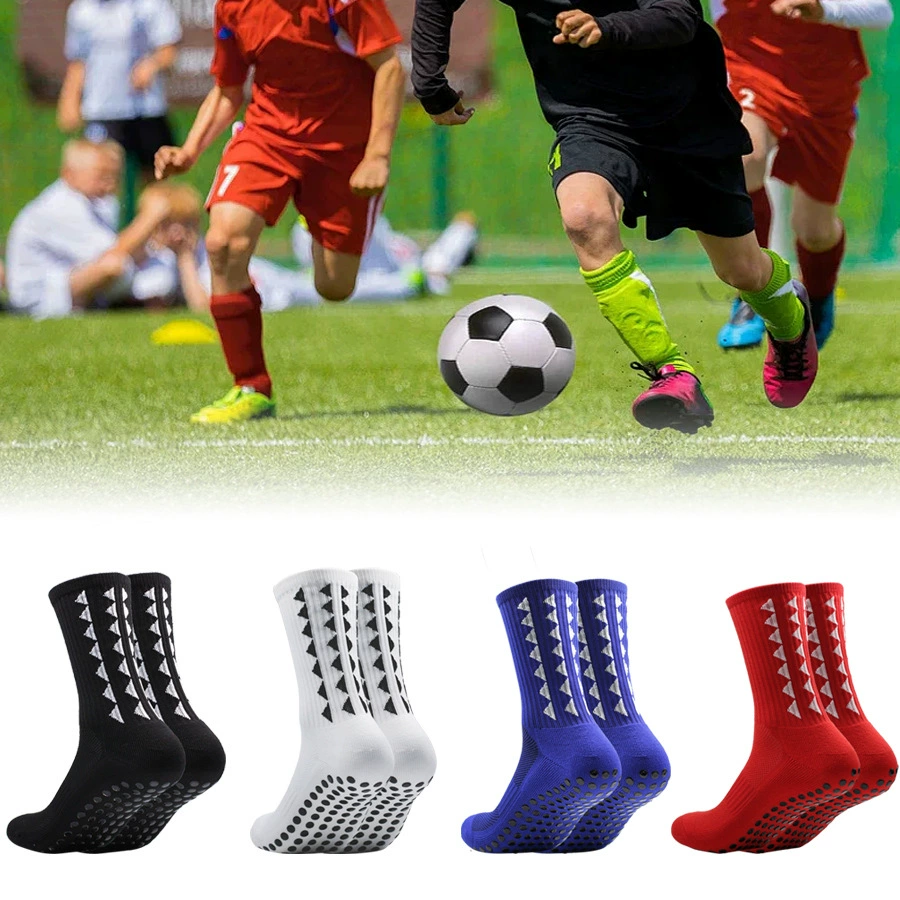 Трансграничные мужские и женские спортивные носки дышащие нескользящие футбольные носки
