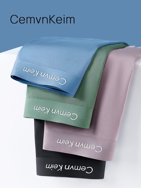 Men's Underwear Modal Ice Silk Seamless Boxer Briefs Breathable Cotton Boys Boxer Briefs Gift