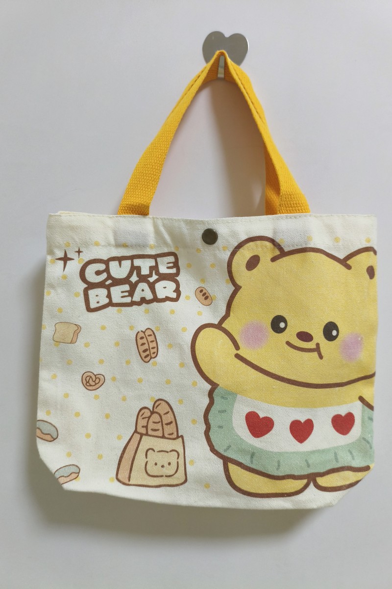 Bolsa de lona, bolsa de lona de dibujos animados, bolsa de mano, bolsa de almuerzo, bolsa de mano simple, bolsa de viaje para oficina image 16