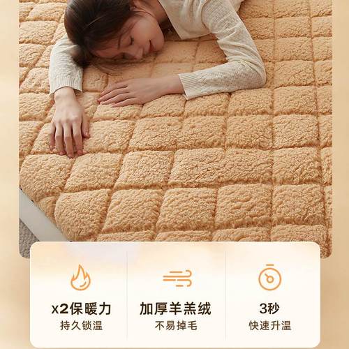 Wholesale Lamb Wool Mattress Lamb Fleece Student Dorm Single Soft Pad Thick Warm Coral Wool Milk Wool Winter