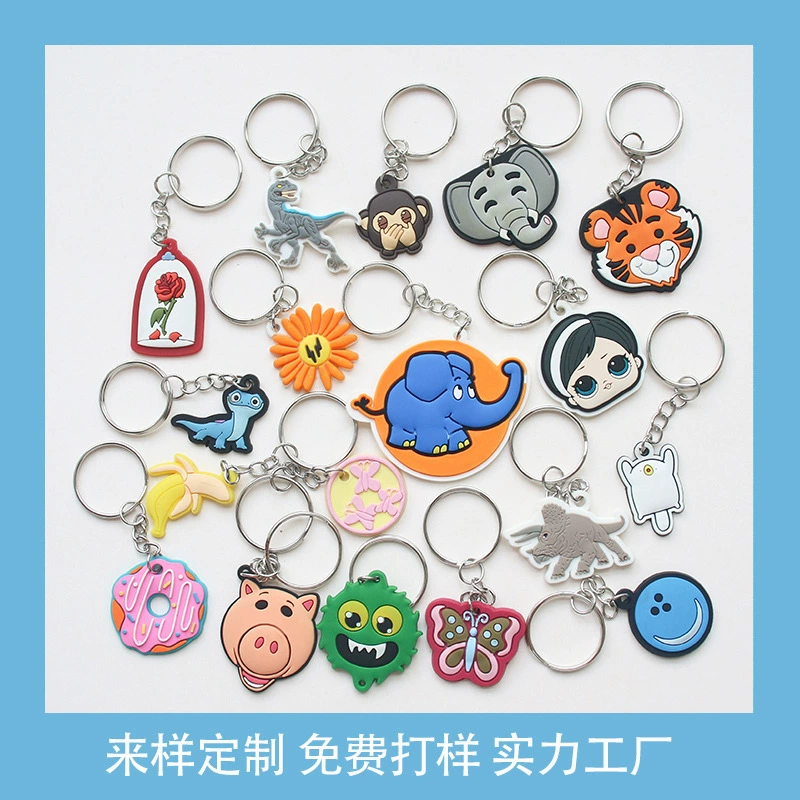 Круг donut PVC, силиконовый брелок из мягкой резины, кулон, сумочка-ключница с бабочкой для ключей, слон