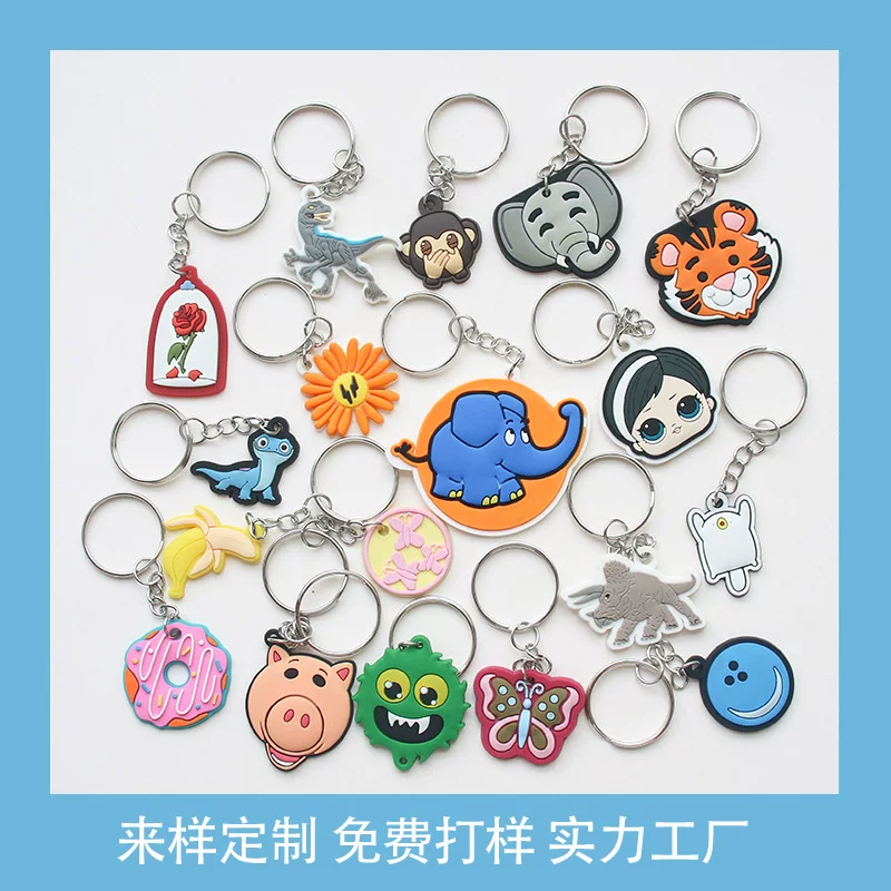 Круг donut PVC, силиконовый брелок из мягкой резины, кулон, сумочка-ключница с бабочкой для ключей, слон
