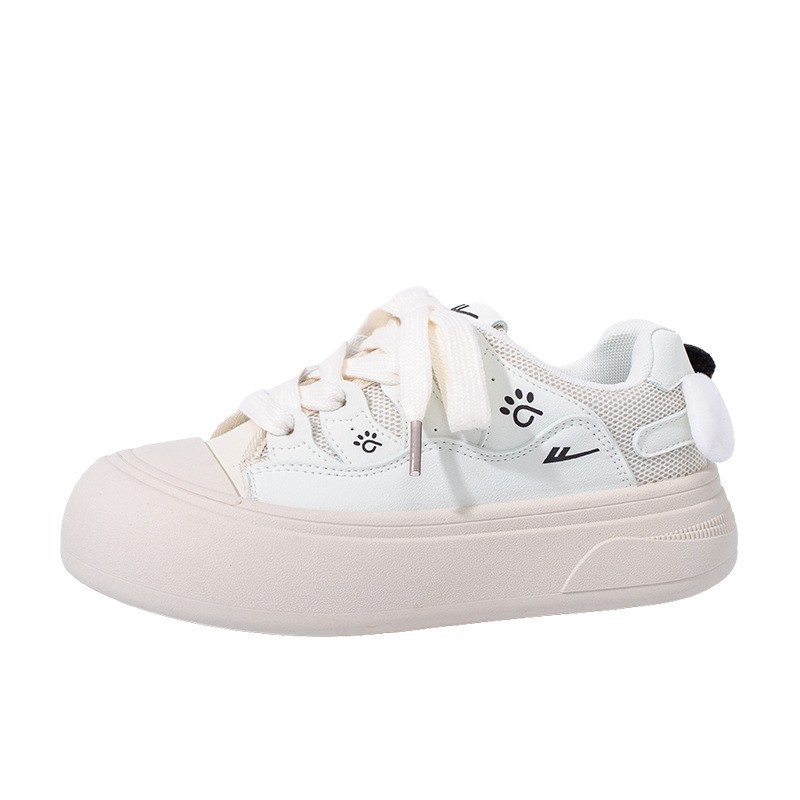 Retirada con calentamiento de lana, zapatos de invierno nuevos zapatos de mujer, zapatos de algodón bajos, zapatos de estilo de perro lindos, zapatos de estudiante