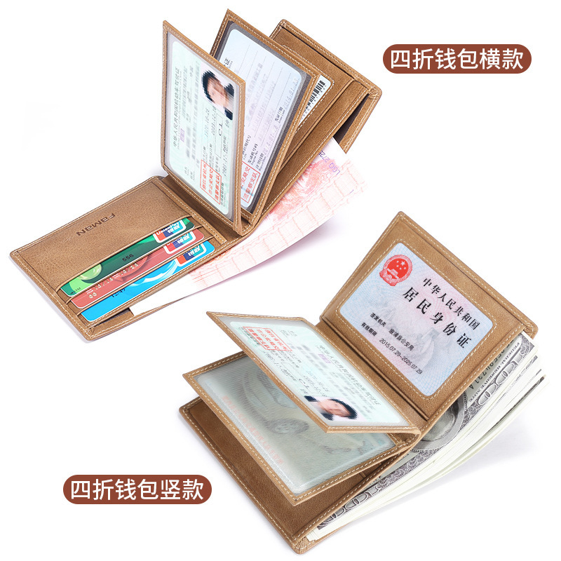 Funda de cuero para licencia de conducir Bolso todo en uno para licencia de conducir de piel de vaca real multifuncional para hombre, clip de licencia de conducir ultrafino, cubierta de licencia de conducir para vehículos de motor