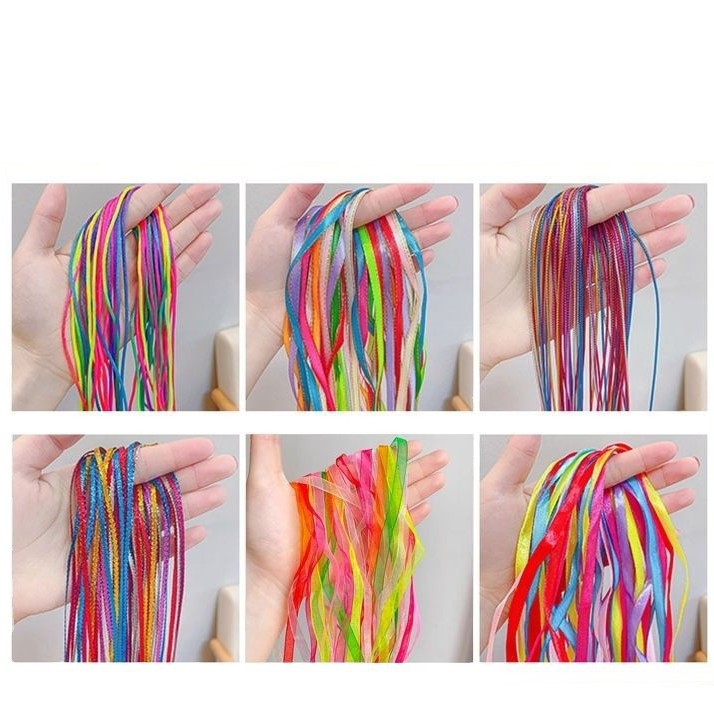 Cuerda Multicolor para Trenzas Tela Multicolor para Peinados y Rastas image 6