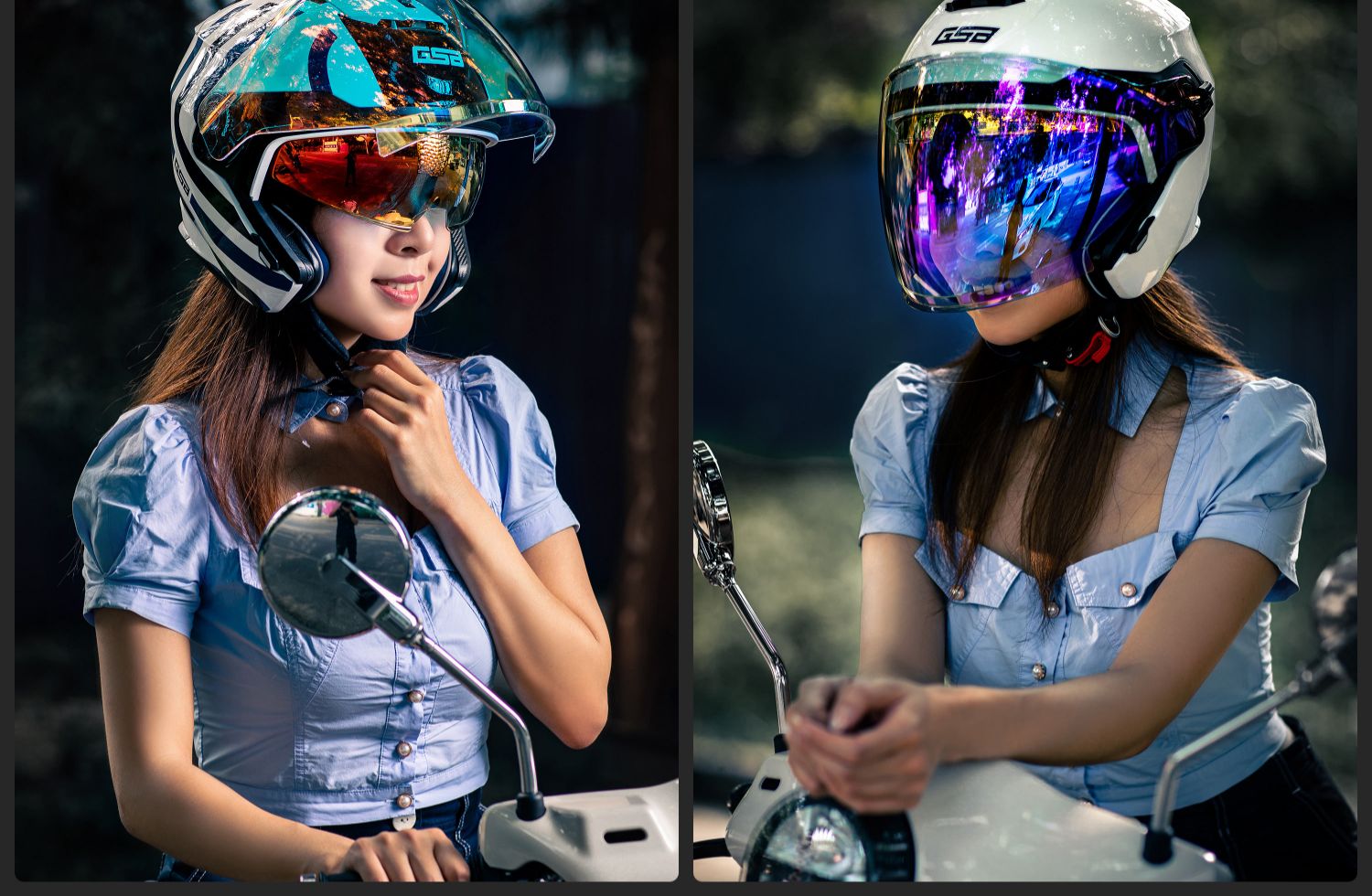 Motorcycle Retro Half Helmet Sunscreen