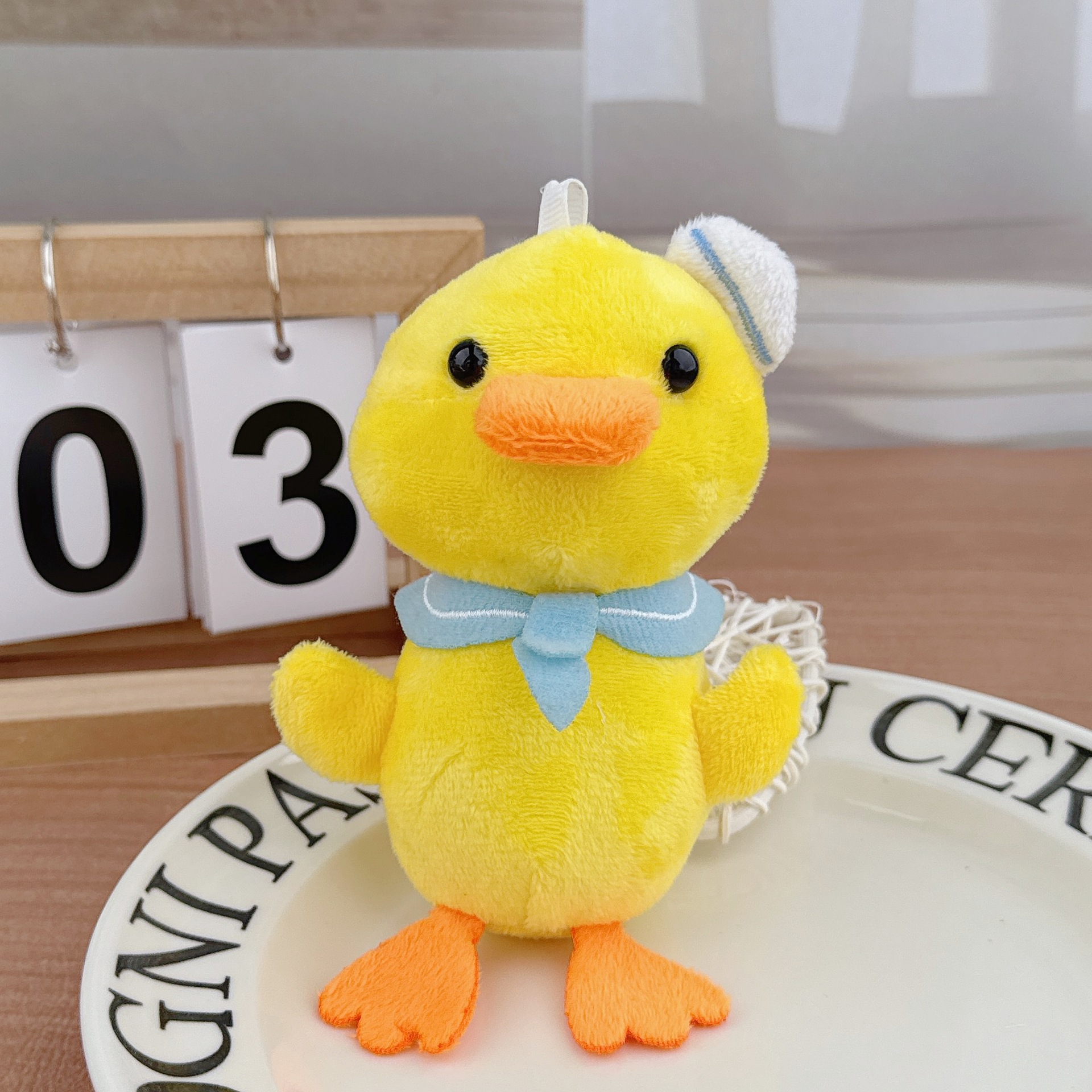 Tiktok viene en pato llavero muñeca bufanda pato muñeca felpa colgante bolsa colgante al por mayor