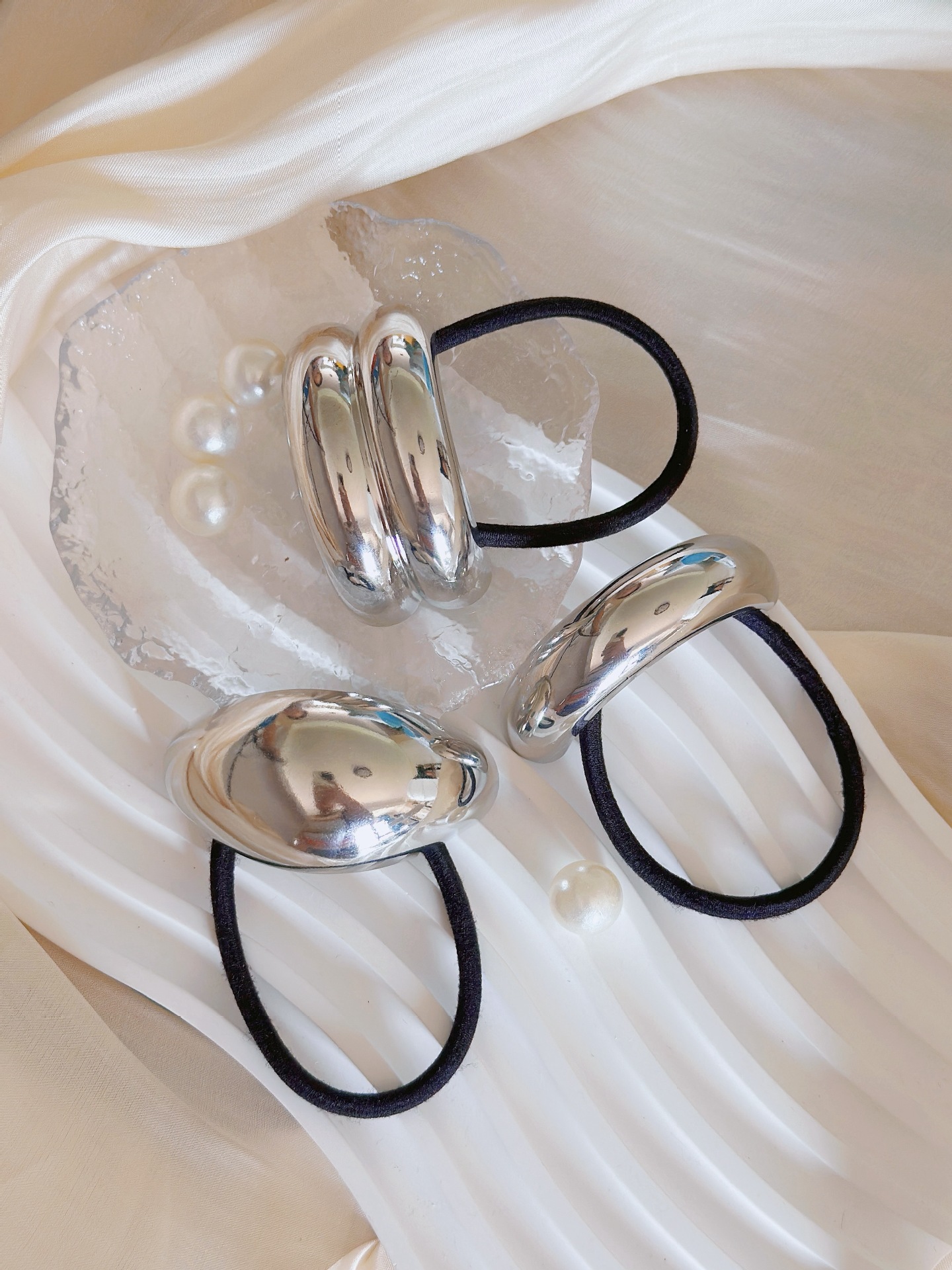 1 Piece Quantity Daily Occasion Women's Simple Style Solid Color Alloy Hair Tie