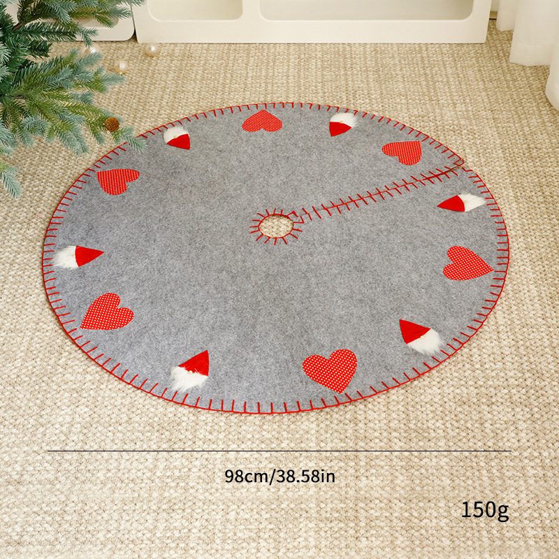 Nuevos adornos transfronterizos de gran falda de árbol de Navidad delantal de base de decoración de Navidad manta al por mayor