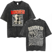 230Gŷ�봿��Short Sleeved Round Neck Radiohead Rock Band Was