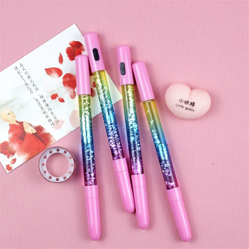 Rollerball pen, stationery for elementary school students, cute black nail sequins