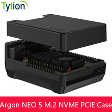 树莓派5铝合金外壳内置风扇Argon NEO 5 M.2 NVME PCIE固态硬盘板