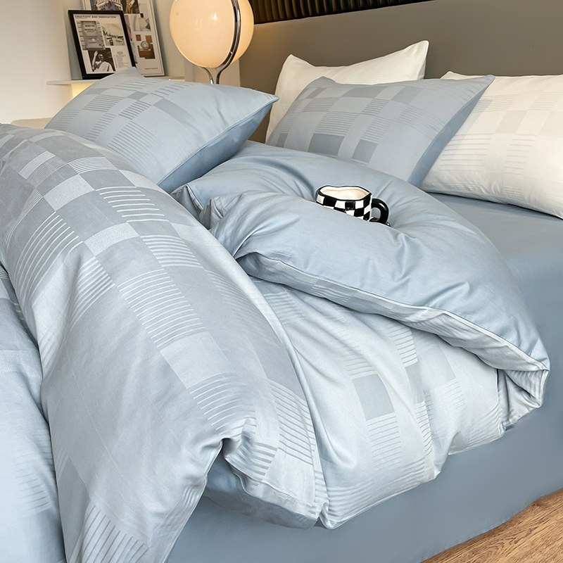 Luxury 600 Thread Count Long Staple Cotton Bedding Set 4 Pieces_voghion.com